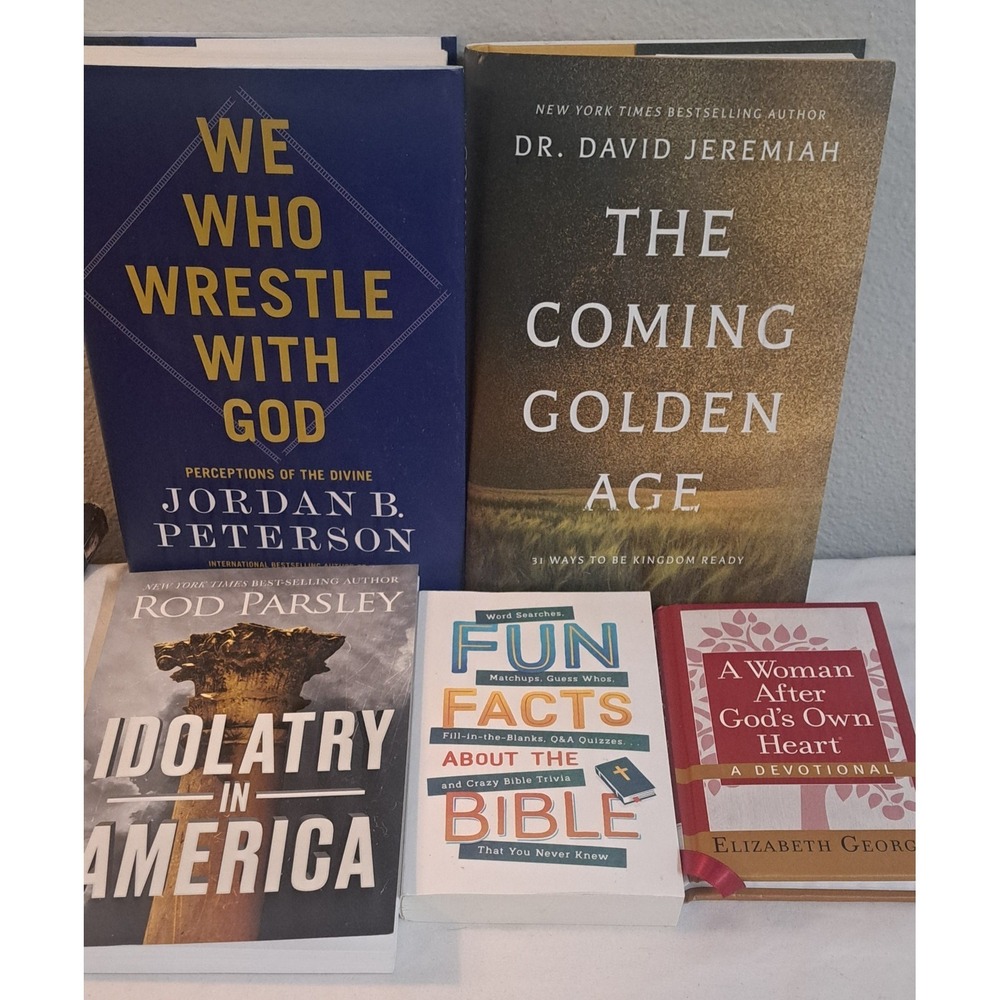 Christian Inspirational Book Lot Jordan Peterson David Jeremiah Joel Osteen